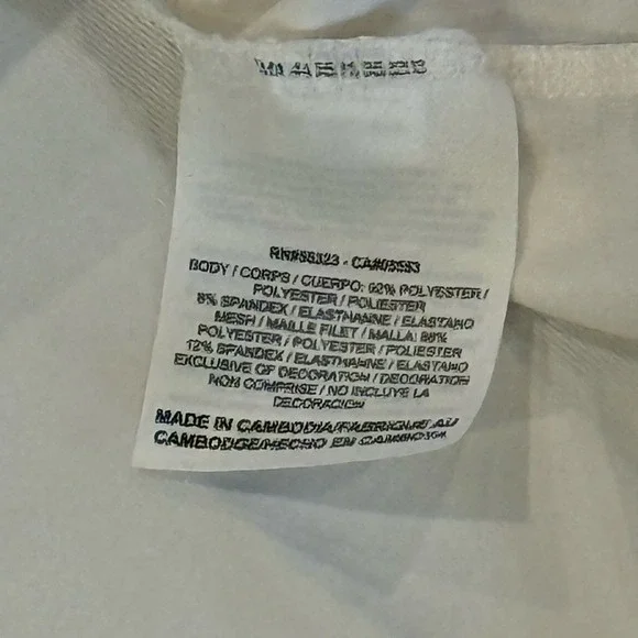 Nike Court Women White Dri-Fit Tennis Short Sleeve Shirt Medium Pink Trim - Picture 7 of 7